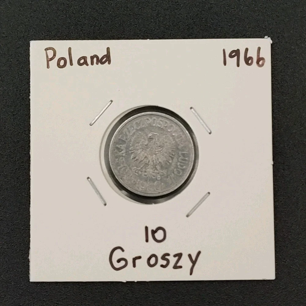 1966 Poland 10 Groszy coin Rare Great Condition‎ ANTQ VTG MONEY SEE BR1.1GA4027